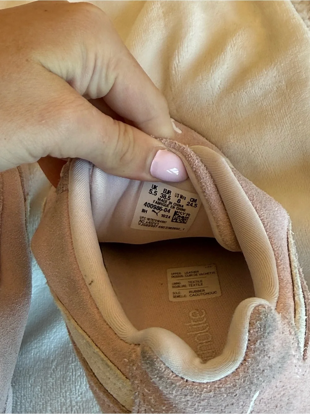Light Pink Puma Sneakers